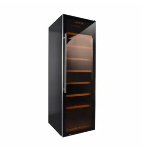 freestanding glass door wine cooler