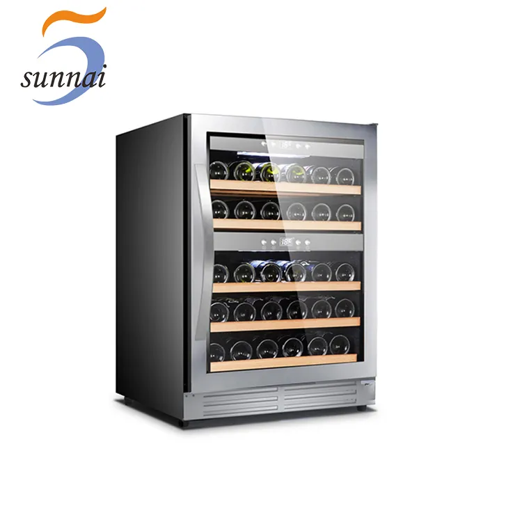 stainless steel built-in wine cooler