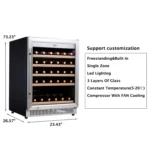 SW-51 single zone wine cooler size