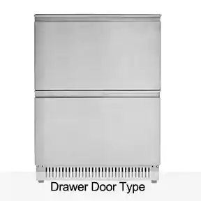 drawer door type bar coolers