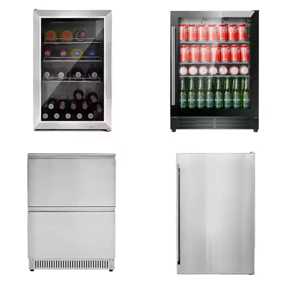 outdoor fridge door frame