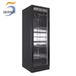 oem large 415l commercial black dry age fridge