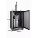 wholesale outdoor stainless steel single taps kegerator beer cooler dispenser with tower