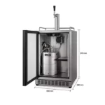 wholesale outdoor stainless steel single taps kegerator beer cooler dispenser with tower