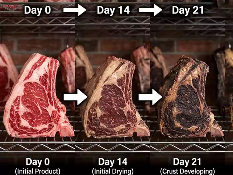 aging beef timeline