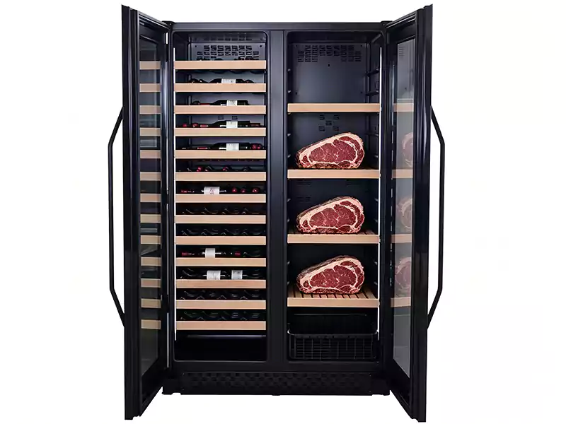 ワインセラーで熟成させた牛肉