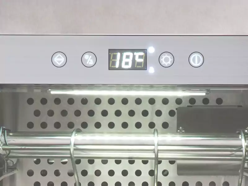 ドライエイジング冷蔵庫の温度